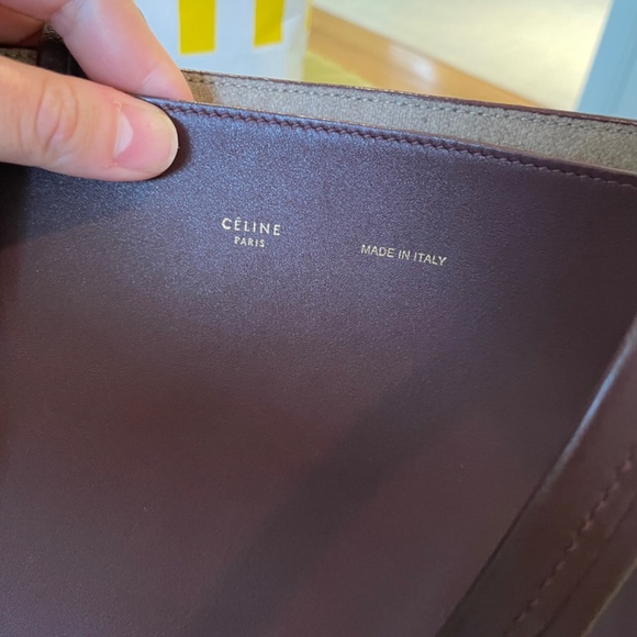 Celine Cabas Phantom Bag Small—Burgundy - Picture 2 of 10